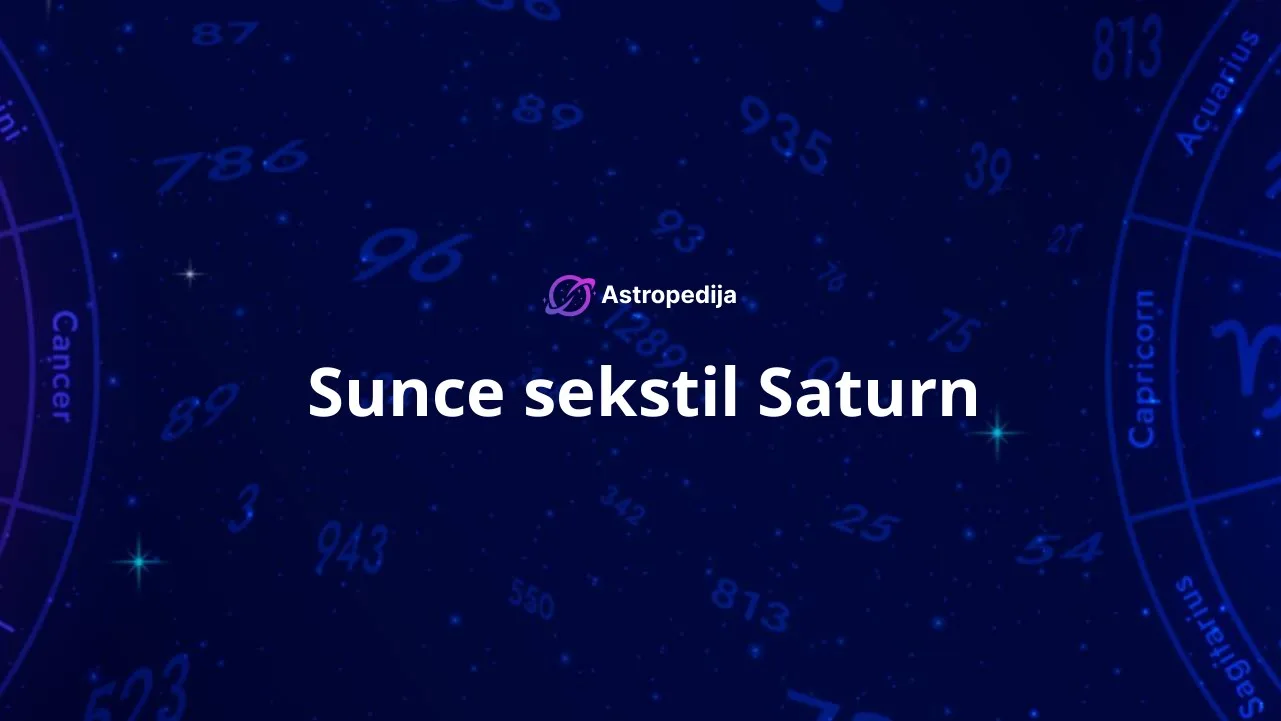Sunce sekstil Saturn