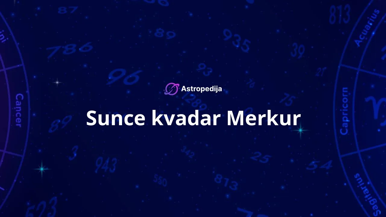 Sunce kvadar Merkur
