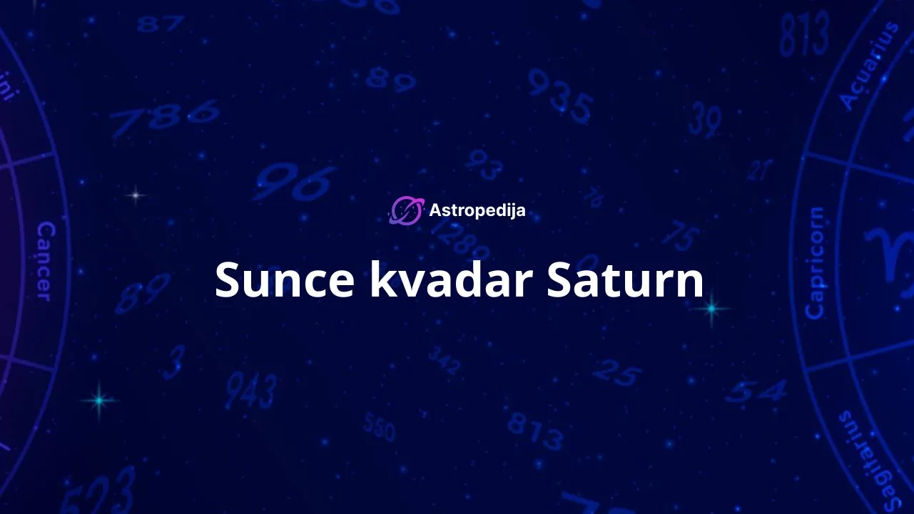 Sunce kvadar Saturn