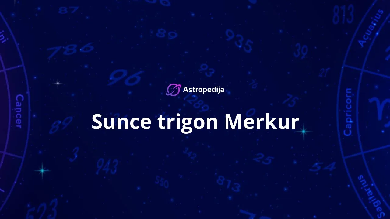 Sunce trigon Merkur