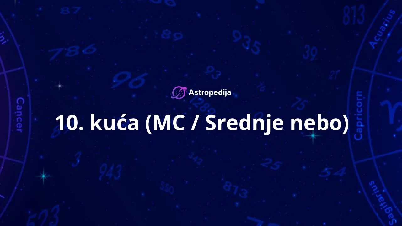 Deseta kuća (MC / Medium Coeli) - 10. kuća slave i uspeha