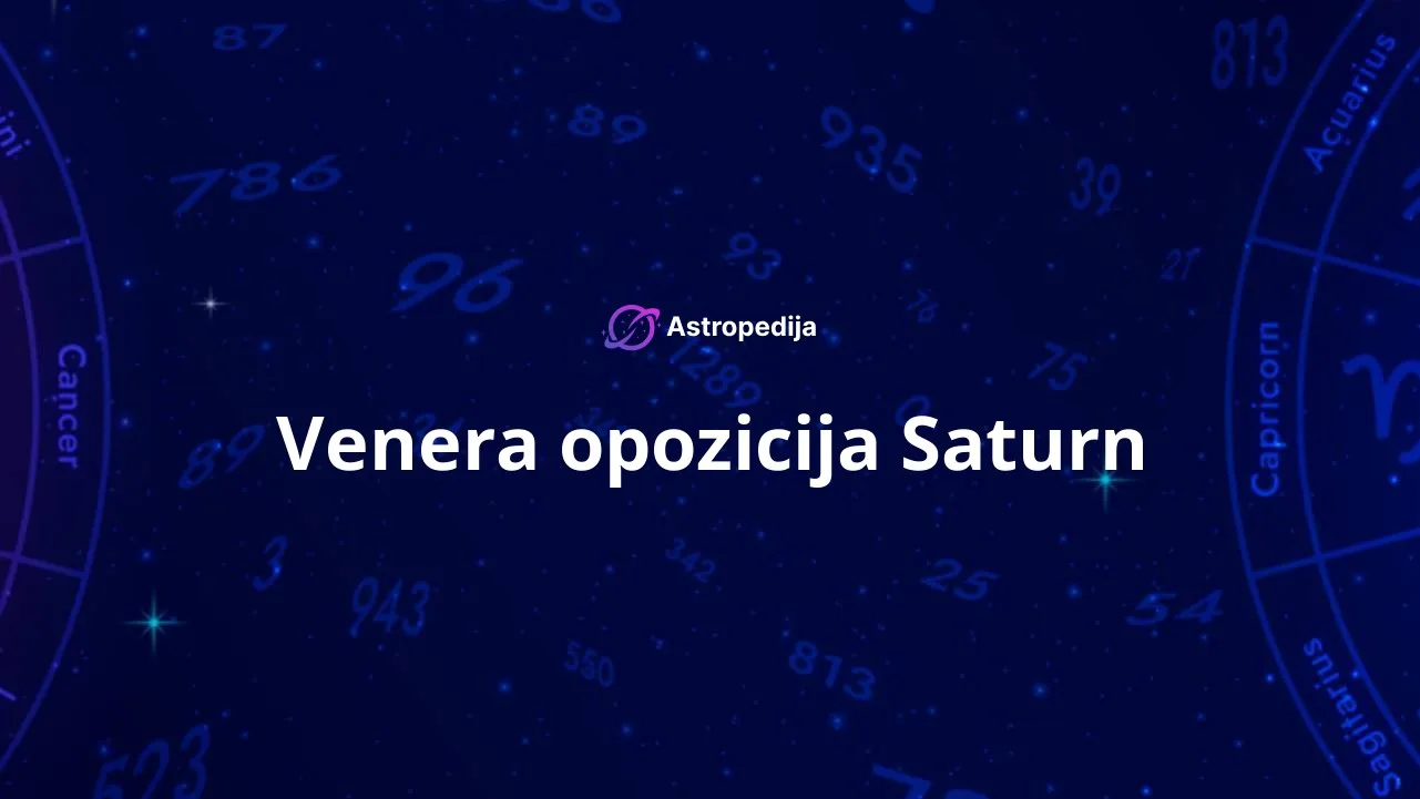 Venera opozicija Saturn