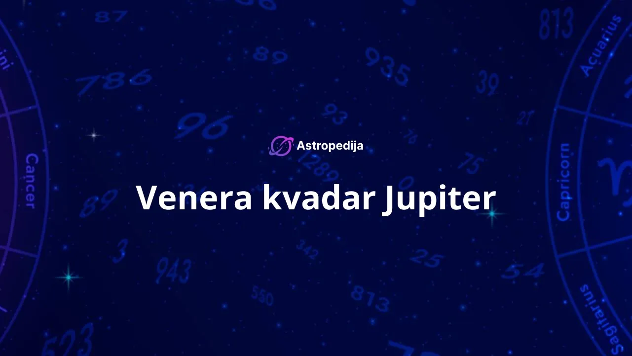 Venera kvadar Jupiter