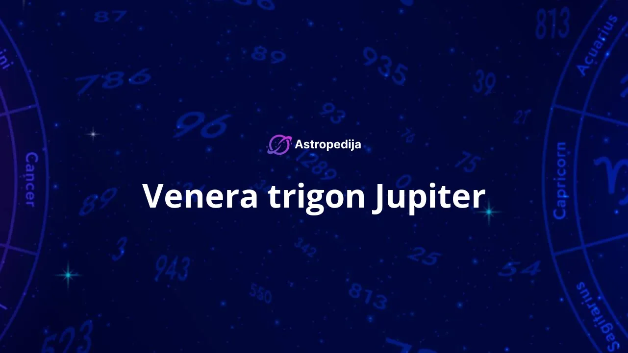 Venera trigon Jupiter